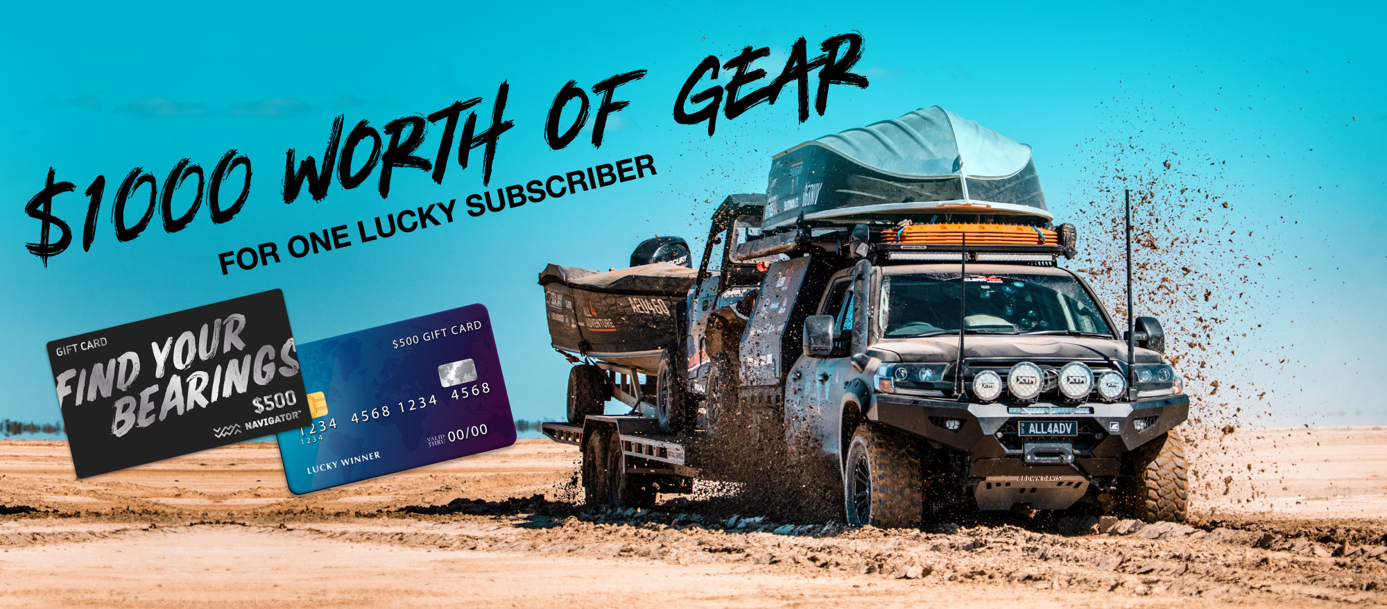 $1000 worth of gear for the winner