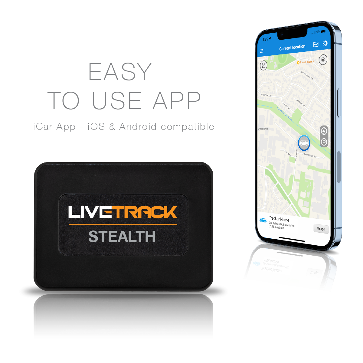 LiveTrack Stealth GPS Car Tracker Discreet Hardwired 4G GPS Tracker Device